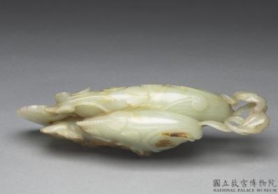 图片[3]-Jade paired fish, Qing dynasty (1644-1911)-China Archive